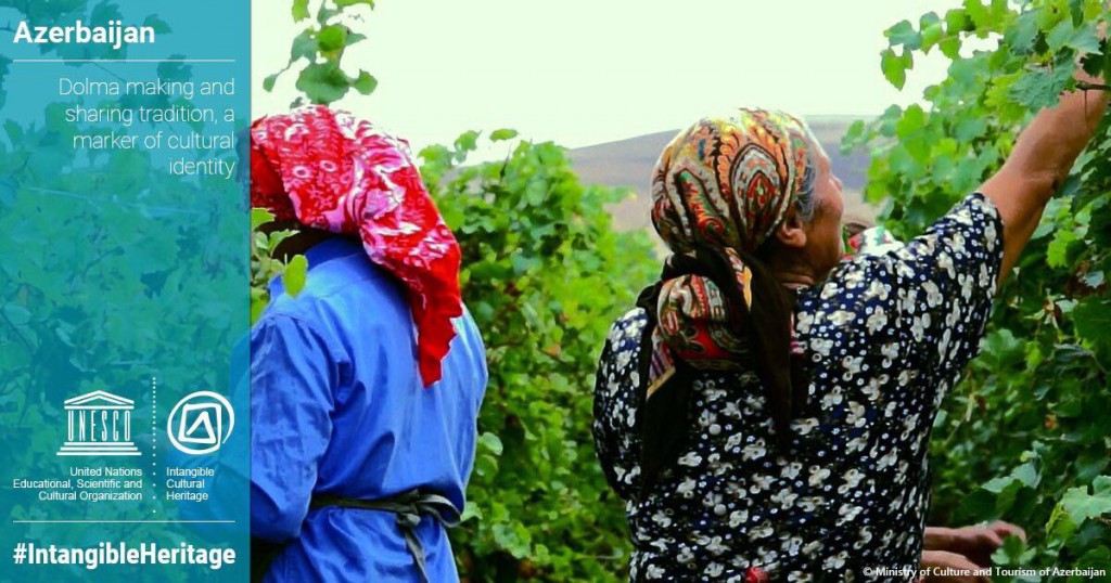 Dolma hazırlama və paylaşma ənənəsi YUNESKO-nun Qeyri-maddi mədəni İrs üzrə Reprezentativ siyahısına Azərbaycan ənənəsi kimi daxil edilmişdir Dolma hazırlama və paylaşma ənənəsi YUNESKO-nun Qeyri-maddi mədəni İrs üzrə Reprezentativ siyahısına Azərbaycan ənənəsi kimi daxil edilmişdir