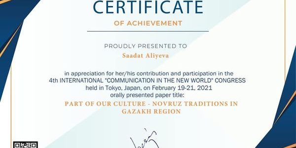 Yaponiyanın Tokio şəhərində təşkil edilən 4 TH INTERNATİONAL “COMMUNICATION IN THE NEW WORLD” beynəlxalq konfrans Yaponiyanın Tokio şəhərində təşkil edilən 4 TH INTERNATİONAL “COMMUNICATION IN THE NEW WORLD” beynəlxalq konfrans