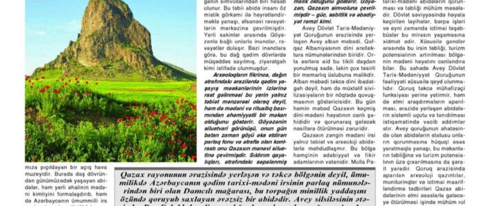 27 may-2 iyun 2025-ci il tarixində Türküstan qəzetində “Qazaxın mədəni irsi: Tarixdən günümüzədək yaşayan abidələr” adlı elmi məqaləsi nəşr olunmuşdur 27 may-2 iyun 2025-ci il tarixində Türküstan qəzetində “Qazaxın mədəni irsi: Tarixdən günümüzədək yaşayan abidələr” adlı elmi məqaləsi nəşr olunmuşdur